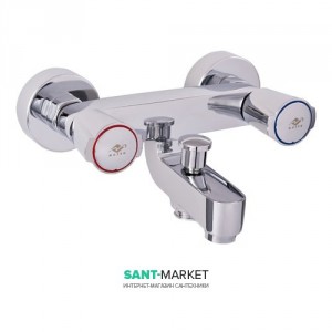 Смеситель двухвентильный для ванны с коротким изливом Mofem коллекция Golf хром 141-1251-00