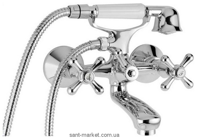 Смеситель двухветильный для ванны с душем Mofem коллекция Treff хром 141-0013-01