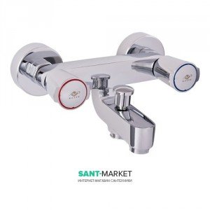 Смеситель двухвентильный для ванны с коротким изливом Mofem коллекция Golf хром 141-1251-00