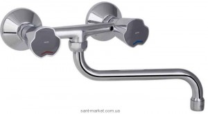 Смеситель для кухни Mofem Nova двухвентильный настенный ретростиль 142-0046-01