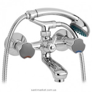 Смеситель двухвентильный для ванны с душем Mofem коллекция Solar Nova хром 141-0022-31