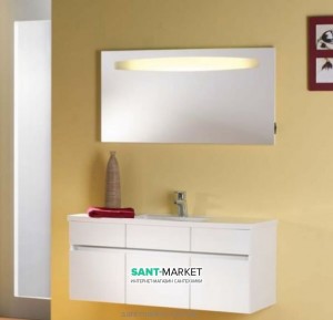 Тумба под раковину Gorenje Fresh karisma F 120.11 подвесная 120х49.5х50 белый/тик 910033