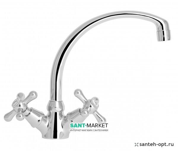 Смеситель для кухни Mofem Treff двухвентильный ретростиль 140-0003-19