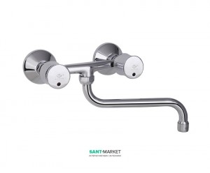 Смеситель для кухни Mofem Spectrum двухвентильный настенный 142-0037-00