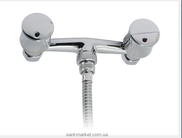 Змішувач для душу настінний двухвентильний Mofem Spektrum з душовим набором хром 143-0027-32