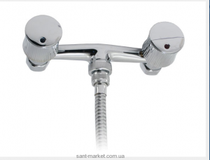 Змішувач для душу настінний двухвентильний Mofem Spektrum з душовим набором хром 143-0027-32