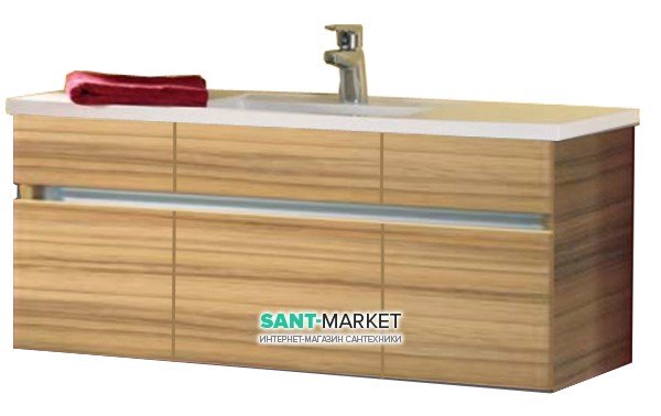 Тумба під раковину Gorenje Fresh karisma підвісна 120х49.5х50 карибський горіх 910035