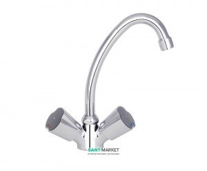 Змішувач для раковини двухвентильний високий Mofem колекція Solar Nova хром 140-0021-03