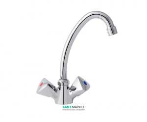 Смеситель для раковины двухвентильный высокий Mofem коллекция Evrostar хром 140-0001-26