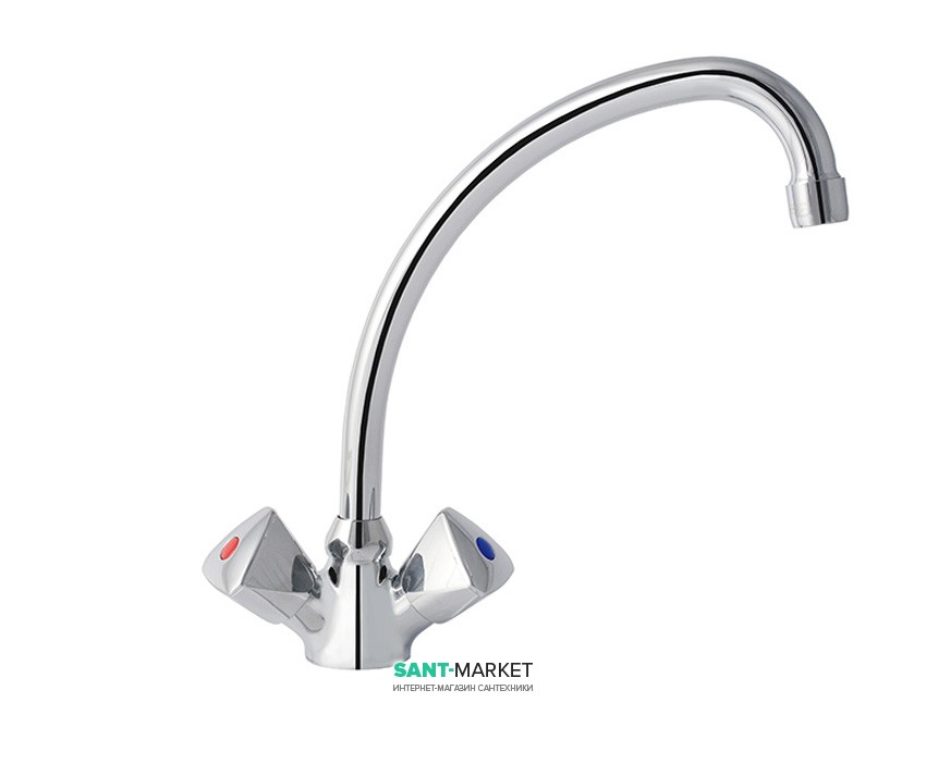 Смеситель для кухни Mofem Evrostar двухвентильный ретростиль 140-0198-02