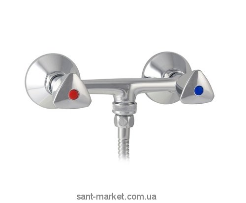 Смеситель для душа настенный двухвентильный Mofem Evrosztar NOVA с душевым набором хром 143-0109-31
