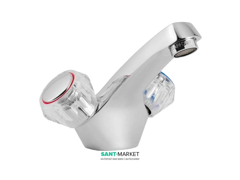 Змішувач для раковини двухвентильний Mofem колекція Spektrum Primula хром 140-0178-12