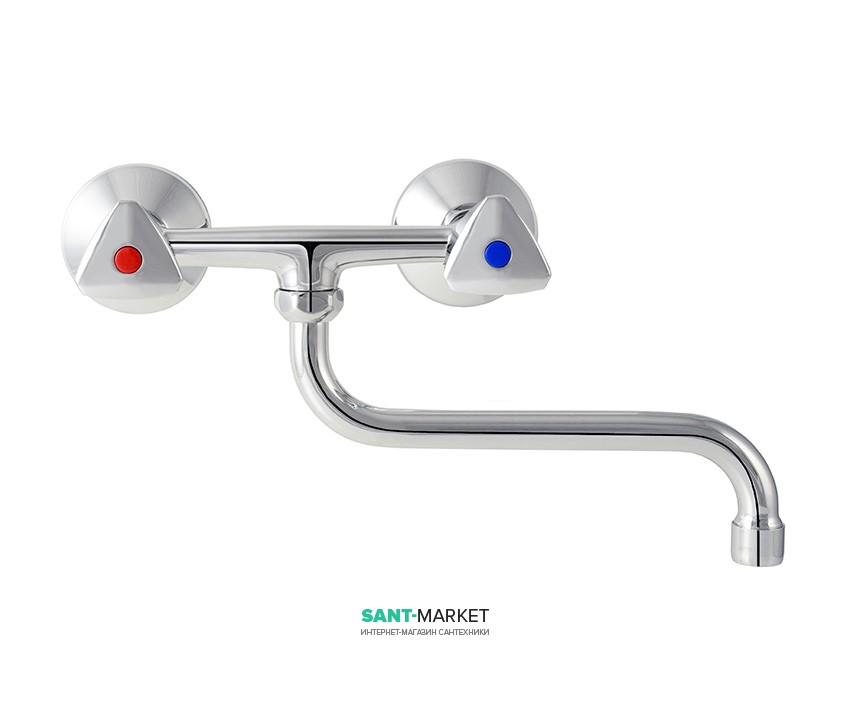 Змішувач для кухні Mofem Evrostar двухвентильний настінний ретростиль 142-0148-00