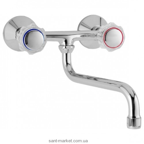 Змішувач для кухні Mofem Primula двухвентильний настінний ретростиль 142-0001-04
