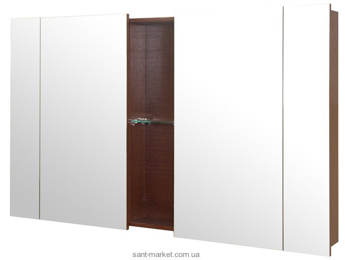 Аквародос Верона Зеркальный шкаф 130см с подсветкой 008096