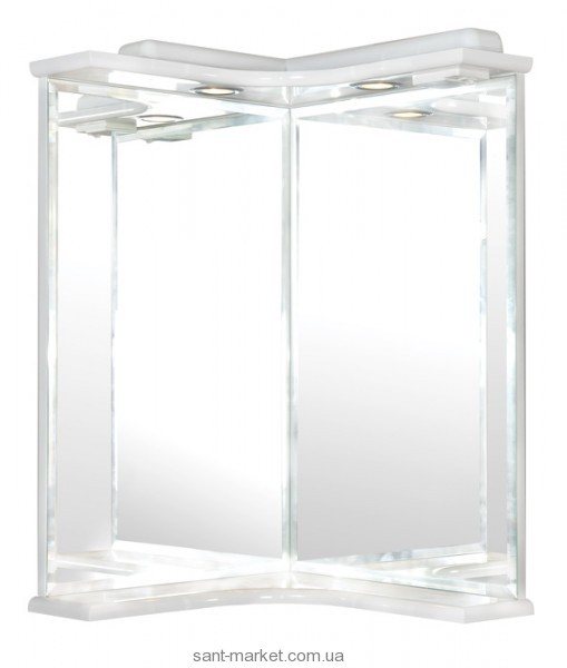Аквародос Глория Зеркало угловое с подсветкой 45см 007965