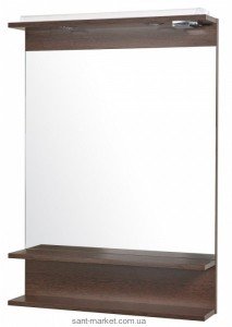 Аквародос Модерн Дзеркало 65 см з полками і підсвічуванням 038399