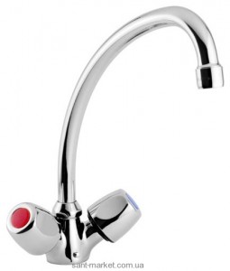 Смеситель для раковины двухвентильный высокий Mofem коллекция Iris хром 140-0037-58