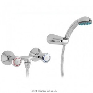 Смеситель для душа настенный двухвентильный Mofem Favorit с душевым набором хром 143-0014-16