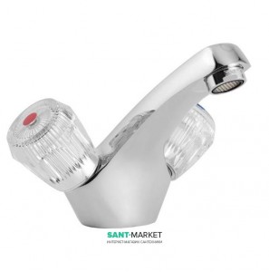 Змішувач для раковини двухвентильний Mofem колекція Iris хром 140-0174-31