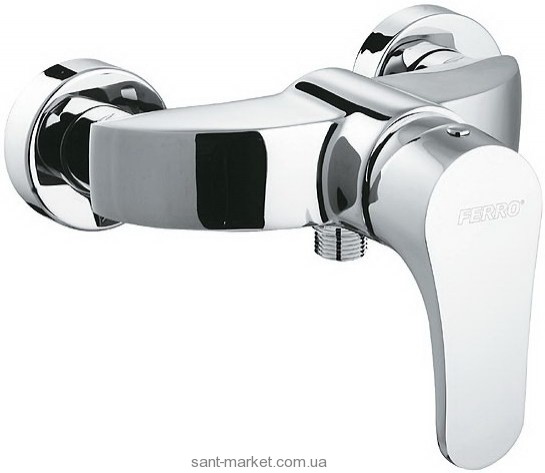 Смеситель для душа настенный однорычажный Ferro коллекция Justic хром BBJ7SVL