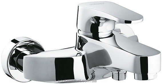Смеситель однорычажный для ванны с коротким изливом Ferro коллекция Justic хром BBJ1SVL