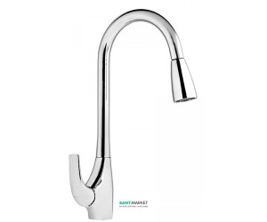 Змішувач для кухні з вижвіжнйо лійкою Ferro Genova змішувач BGE8AVL