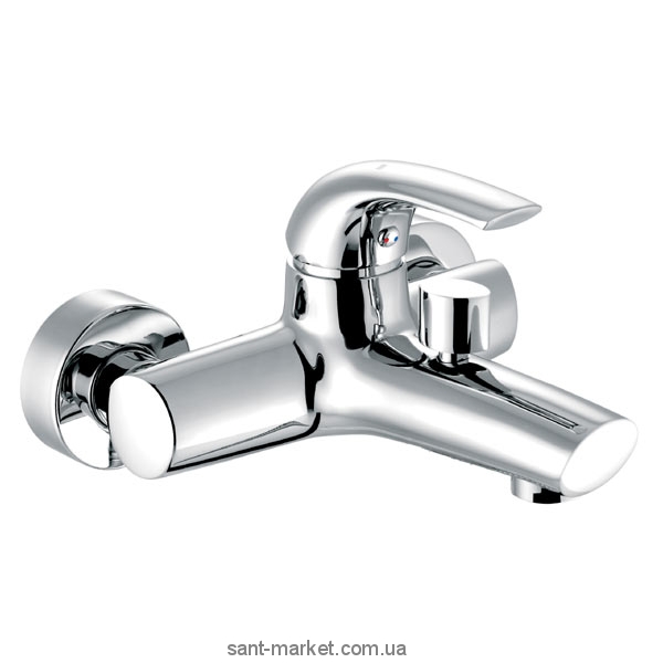 Смеситель однорычажный для ванны с коротким изливом Ferro коллекция Genova хром BGE1VL