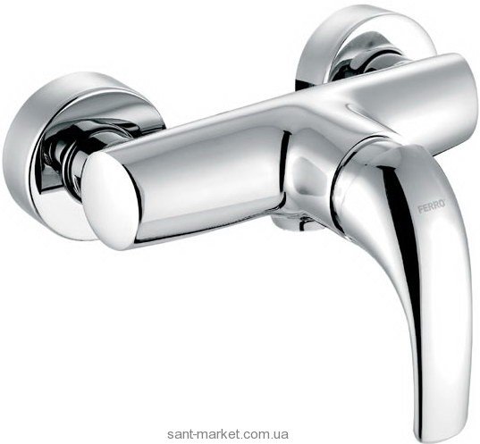 Смеситель для душа настенный однорычажный Ferro коллекция Genova хром BGE7VL