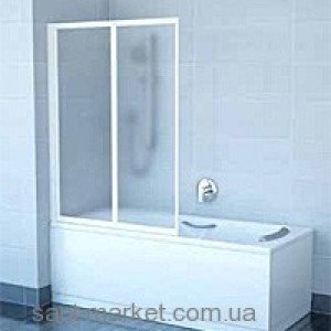 Ravak Штора д / ванни VS 2 105 Транспарент профіль сатин скло 796M0U00Z1