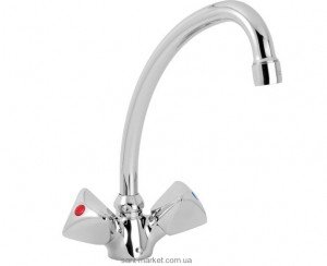 Змішувач для раковини двухвентильний високий Mofem колекція Metal plus хром 140-0061-07