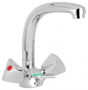 Смеситель для кухни Mofem Metal Plus двухвентильный ретростиль 140-0138-30