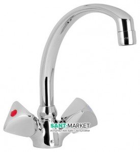 Смеситель для кухни Mofem Metal Plus двухвентильный ретростиль 140-0036-04