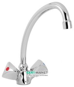 Смеситель для кухни Mofem Metal Plus двухвентильный ретростиль 140-0061-06