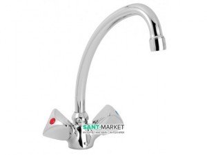 Змішувач для раковини двухвентильний високий Mofem колекція Metal plus хром 140-0061-01