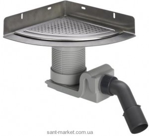 Viega Корпус душ лотка угловой  полукруглый  матовый 592370