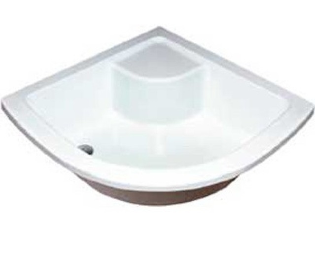 Душевой поддон акриловый четверть круга Ravak Sabius 90 LA 88х88х42 белый A617701210