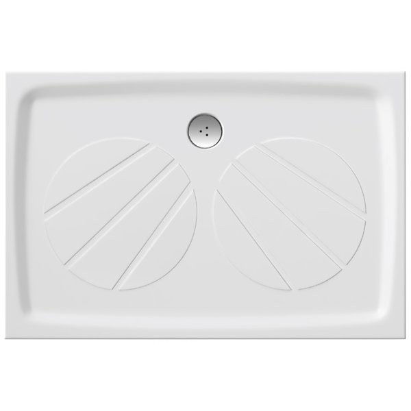 Душевой поддон искусственный мрамор прямоугольный Ravak Gigant Pro 100х80х3 белый XA03A401010