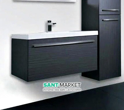 Тумба под раковину Gorenje Leonides F 100.83 подвесная 100х45.5х45 антрацит 792820