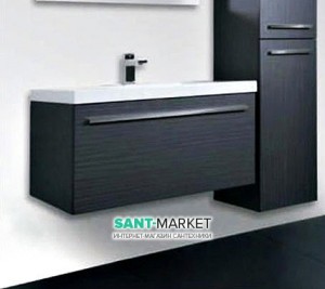 Тумба под раковину Gorenje Leonides F 100.83 подвесная 100х45.5х45 антрацит 792820