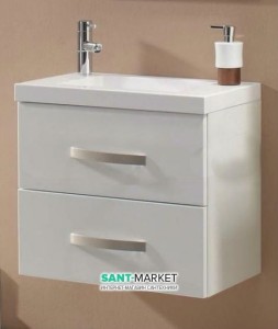 Тумба під раковину Gorenje Slim F 60.05 підвісна 60х35х50 білий глянець 792083