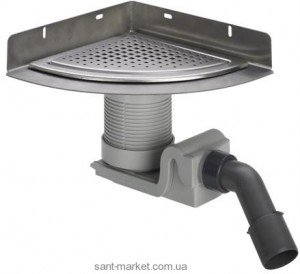 Viega Корпус душ лотка кутовий напівкруглий матовий 592370
