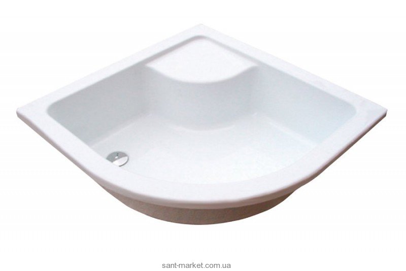 Душовий піддон акриловий чверть кола Ravak Sabina 80 LA 80х80х29 білий A214001020