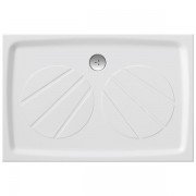 Душовий піддон штучний мармур прямокутний Ravak Gigant Pro 100х80х3 білий XA03A401010