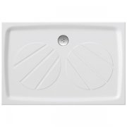 Душовий піддон штучний мармур прямокутний Ravak Gigant Pro 110х80х3 білий XA03D401010