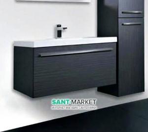 Тумба под раковину Gorenje Leonides F 100.83 подвесная 100х45.5х45 антрацит 792820