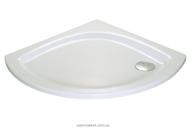 Душовий піддон акриловий чверть кола Ravak Modus LA 90х90х6 білий A627701210