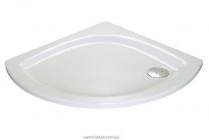Душовий піддон акриловий чверть кола Ravak Modus LA 90х90х6 білий A627701210
