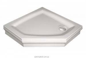 Душевой поддон акриловый пятиугольный Ravak Genta PAN 90х90х17.5 белый A327701410