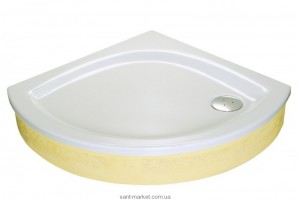 Душевой поддон акриловый четверть круга Ravak Modus EX 90х90х17.5 белый A627701310